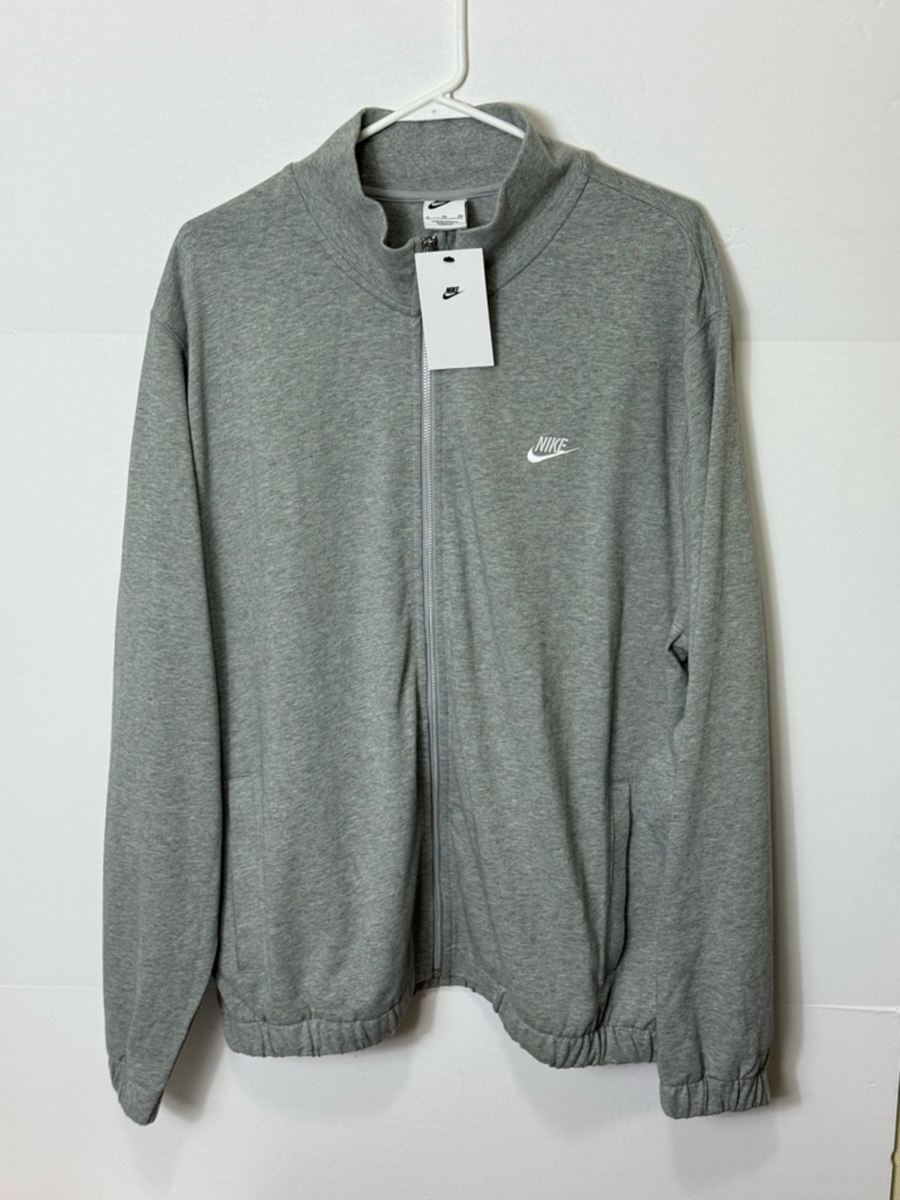 Nike Men's Gray Full-Zip Sweatshirt